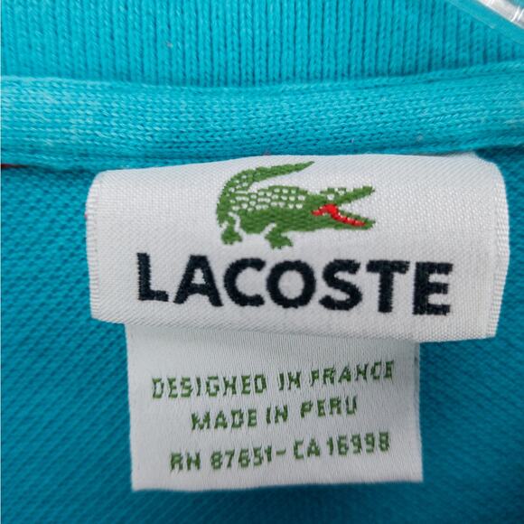 Lacoste Red Aqua Polo Shirt Men’s XL Logo Short Sleeve Regular Fit Classic Look - Picture 3 of 12
